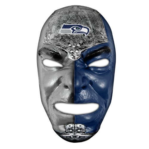 Franklin Sports NFL Seattle Seahawks Fan Face Mask - Team Fan Masks for NFL Football Games and Tailgates - Sports Fan Face Mask - Face Paint Masks Franklin Sports NFL Seattle Seahawks Fan Face Mask - Team Fan Masks for NFL Football Games and Tailgates - Sports Fan Face Mask - Face Paint Masks