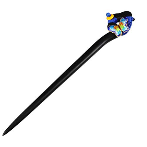 Beaupretty Wooden Hair Pins Picks with Butterfly Beads Chinese Hair Clips Long Forks Chopsticks Clips U Shaped for Kimono Yukata Hanfu Hair Accessories Beaupretty Wooden Hair Pins Picks with Butterfly Beads Chinese Hair Clips Long Forks Chopsticks Clips U Shaped for Kimono Yukata Hanfu Hair Accessories