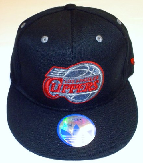 adidas NBA Los Angeles Clippers Flat Bill Flex Hat - Size S-M - M067Z