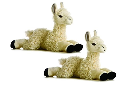AuroraPlush Flopsie 12" Mid-Size Stuffed Animal Collection (Two Packs- LIAMA)