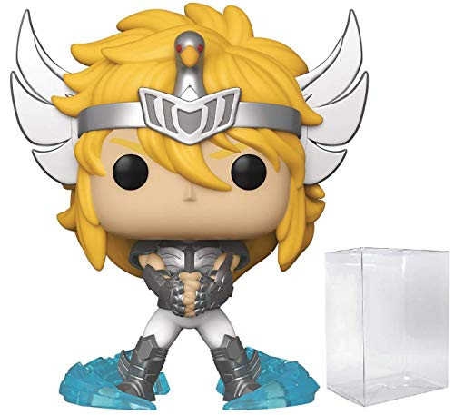 Funko Pop! Anime- Saint Seiya - Cygnus Hyoga Vinyl Figure -Bundled with Pop Box Protector Case-