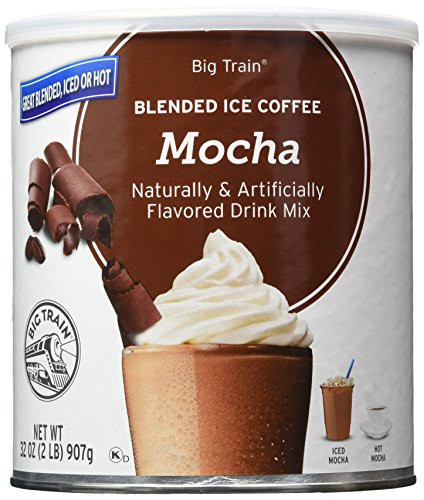 Big Train Blended Ice Coffee Mocha 2 Pound Powdered Instant Coffee Drink Mix