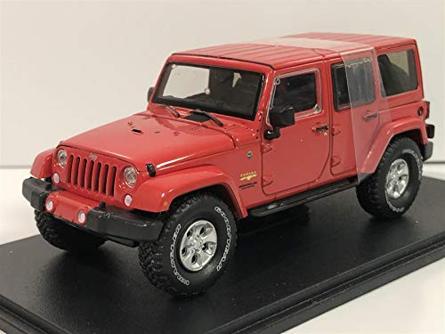 Greenlight 86177 2017 Wrangler Unlimited Sahara - Firecracker Red Clearcoat 1-43 Scale