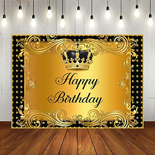 Lofaris Royal Little Prince Party Backdrop Black and Gold Crown Curtain Happy Birthday Background Little Boy First Birthday Party Decoration Supplies Cake Table Banner7x5ft Lofaris Royal Little Prince Party Backdrop Black and Gold Crown Curtain Happy Birthday Background Little Boy First Birthday Party Decoration Supplies Cake Table Banner7x5ft