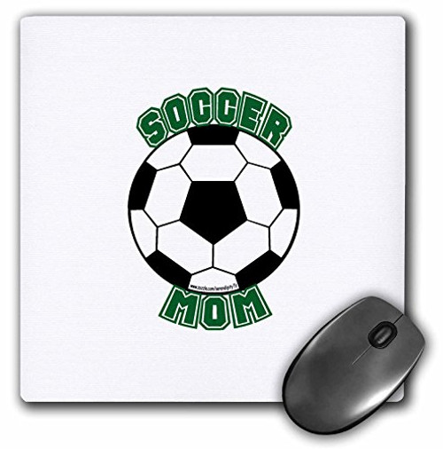 3dRose LLC 8 x 8 x 0.25 Inches Soccer Mom with Ball Mouse Pad -mp_16679_1- 3dRose LLC 8 x 8 x 0.25 Inches Soccer Mom with Ball Mouse Pad -mp_16679_1-
