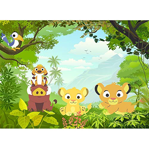 Miutoao 7x5ft Cartoon Lion Backdrop Wild Jungle Safari Forest King Birthday Newborn Kids Baby Shower Party Background Banner Cake Table Decorations Photo Studio Booth Props Miutoao 7x5ft Cartoon Lion Backdrop Wild Jungle Safari Forest King Birthday Newborn Kids Baby Shower Party Background Banner Cake Table Decorations Photo Studio Booth Props