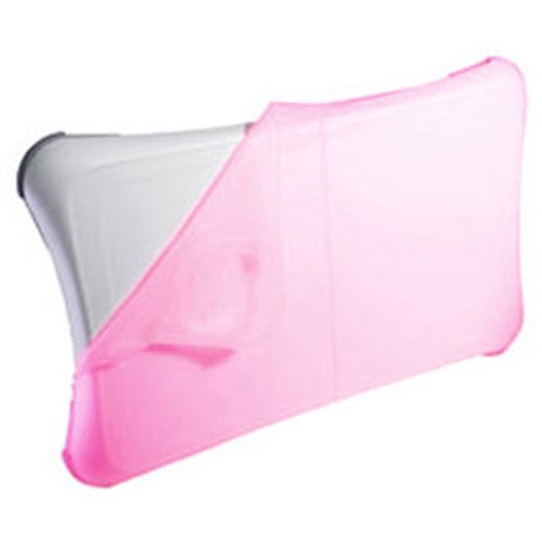 iShoppingdeals - for Nintendo Wii Fit Balance Board Soft Cover Skin -Pink-