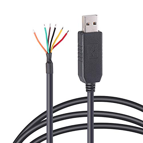 USB to RS485 Cable Serial Adapter with FTDI Chip 6 Pin Wire EndUSB-RS485-WE Compatible with Windows Mac OSX and Linux 1.8m-6ft