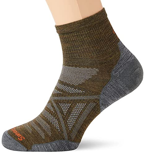 Smartwool Men's PhD Outdoor Mini Ultra Light Merino Wool Socks Military Olive Extra Large