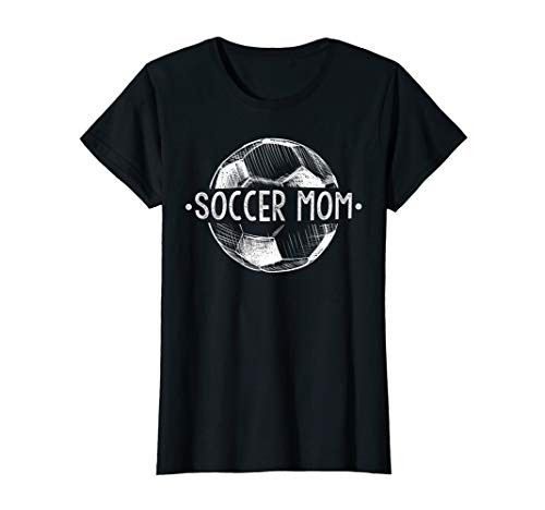 Womens Soccer Mom Family Matching Team Player Gift Sport Lover Mama T-Shirt