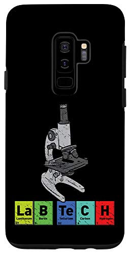 Galaxy S9 plus Funny Lab Tech Microscope Biology Scientist Periodic Table Case