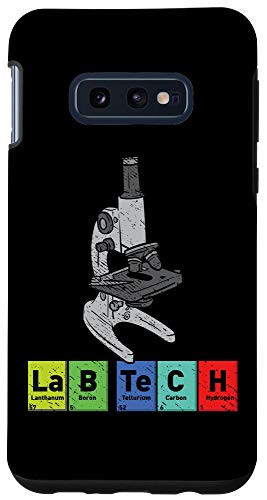 Galaxy S10e Funny Lab Tech Microscope Biology Scientist Periodic Table Case