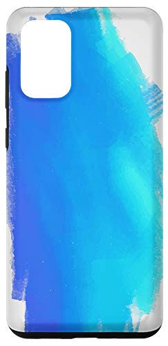 Galaxy S20 plus Teal Blue Aqua Watercolors Paint Stylish Artistic Fashion Case