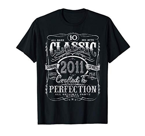 Vintage 2011 Limited Edition Gift 10 years old 10th Birthday T-Shirt