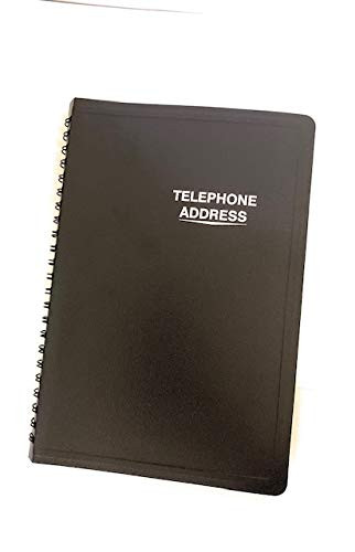 Large Print Telephone-Address Book -Black-
