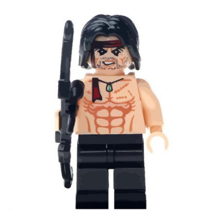 Kolag Custom Collectible Building Block Minifigure Sylvester Stallone Rambo