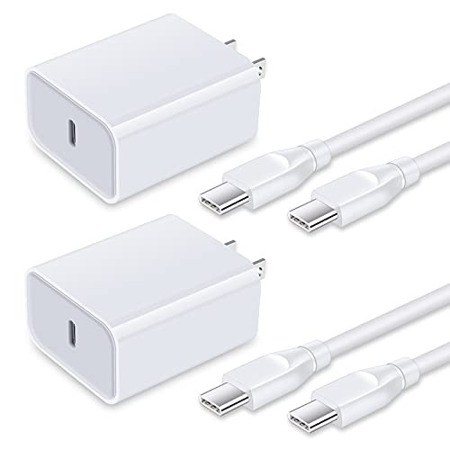 18W USB C Fast Charger Compatible for iPad Pro 12.9 iPad Pro 11 iPad Air 4 Google Pixel Google Pixel 5 4 3 2 XL 3A 4A 2XL 3XL 4XL 5XL PD Wall Charger Power Adapter 6ft USB C to USB C Charging Cable