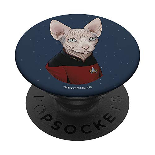 Star Trek- The Next Generation Picard Cat PopSockets Grip and Stand for Phones and Tablets