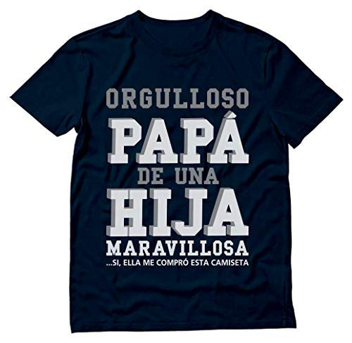 Playeras para Papa Regalos para el Dia del Padre - Papá Hija Increible T-Shirt Large Navy