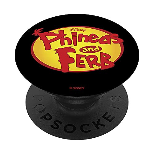 Disney Phineas and Ferb Big Oval Logo PopSockets PopGrip- Swappable Grip for Phones  and  Tablets