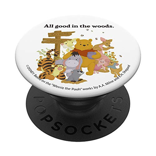 Disney Winnie The Pooh All Good In The Woods PopSockets PopGrip- Swappable Grip for Phones  and  Tablets