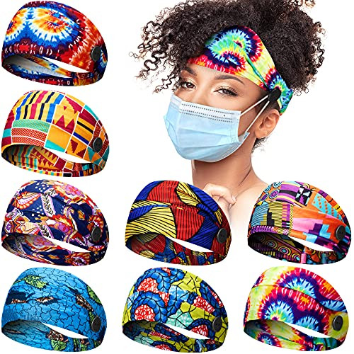 8 Pieces African Headband Stretchy Boho Print African Headband with Buttons Yoga Sports Workout Wide Headwrap Elastic Twisted Knot Turban Hairband for Women Nurse Girls Hair Accessories 8 Pieces African Headband Stretchy Boho Print African Headband with Buttons Yoga Sports Workout Wide Headwrap Elastic Twisted Knot Turban Hairband for Women Nurse Girls Hair Accessories