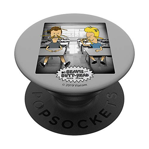 Beavis And Butt-Head In Class Portrait Panel Logo PopSockets Grip and Stand for Phones and Tablets