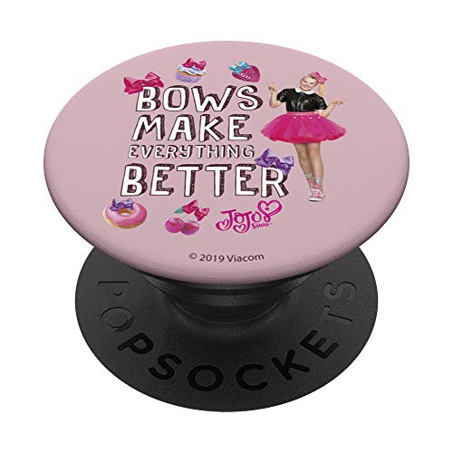 Nickelodeon JoJo Siwa Bows Make Everything Better PopSockets PopGrip- Swappable Grip for Phones  and  Tablets