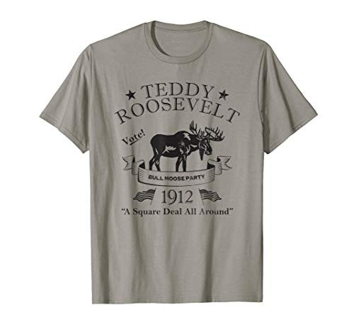 Bull Moose Party Vintage Teddy Roosevelt Campaign Political T-Shirt