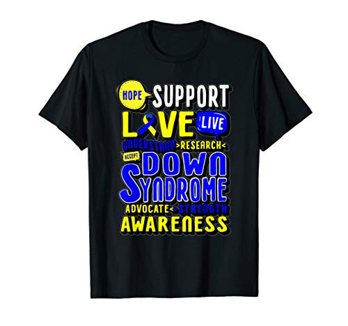 Hope Love World Down Syndrome Day T Shirt Women Kids
