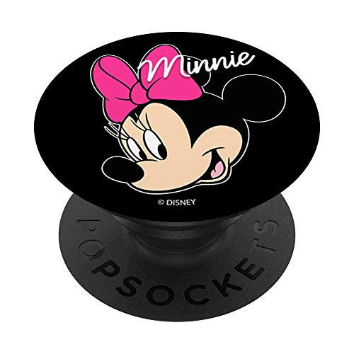 Disney Mickey And Friends Minnie Big Face PopSockets PopGrip- Swappable Grip for Phones  and  Tablets