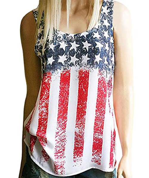 Zarmfly Womens American Flag Tank Tops 4th of July Stars and Stripes Sleeveless Tee Camo Racerback Loose Patriotic T Shirts -Blue_red Medium- Zarmfly Womens American Flag Tank Tops 4th of July Stars and Stripes Sleeveless Tee Camo Racerback Loose Patriotic T Shirts -Blue_red Medium-