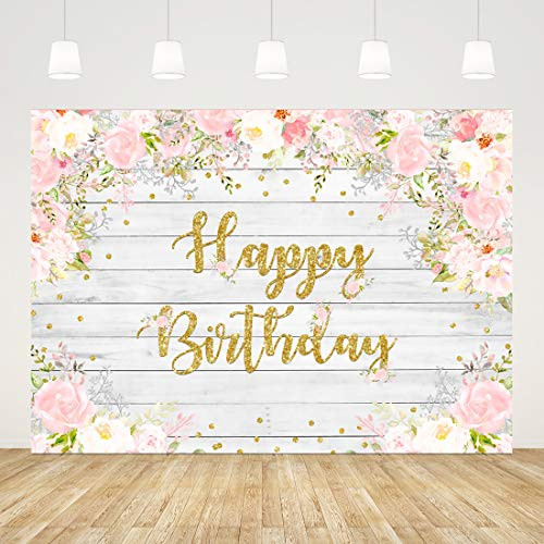 Ticuenicoa 7x5ft Wood Birthday Backdrop for Girl Floral Birthday Photography Background Pink Flowers 1st Birthday Party Decor Baby Shower Banner Cake Table Supplies Birthday Party Photo Booth Props Ticuenicoa 7x5ft Wood Birthday Backdrop for Girl Floral Birthday Photography Background Pink Flowers 1st Birthday Party Decor Baby Shower Banner Cake Table Supplies Birthday Party Photo Booth Props