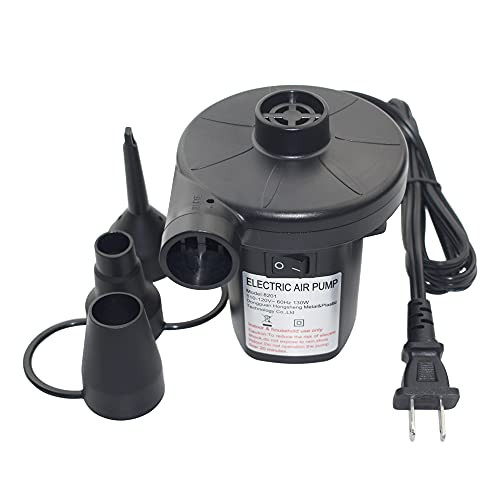 air Pump for inflatables Inflator Deflator AC 110V~120V Quick-Fill Portable Pump for Inflatables Couch Pool Floats Blow up Pool Raft Bed Boat Toy-with Overheating Protection-