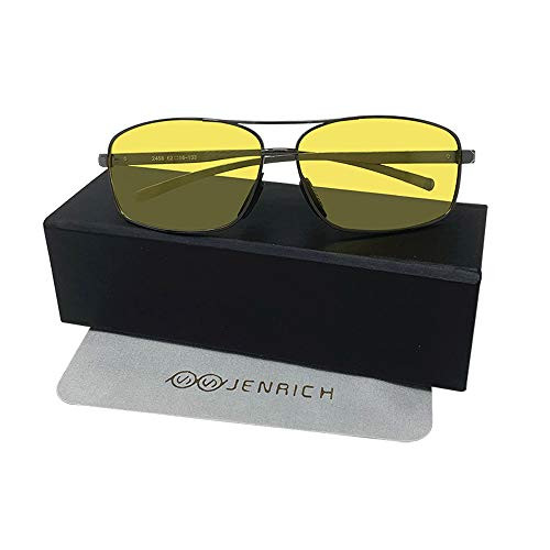 Night Driving Glasses HD Night Vision Safety Glasses Vision Yellow LensPolarized Anti Glare Fashion Night Vision Glasses Men WomenNight Vision And Night Driving Glasses Night Driving Glasses