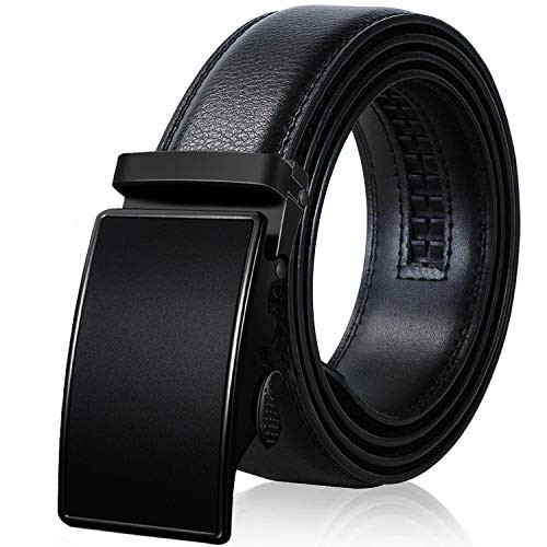 Ratchet Belt for Men SIAELT Mens BeltGenuine Leather Belt with Automatic Slide Buckle