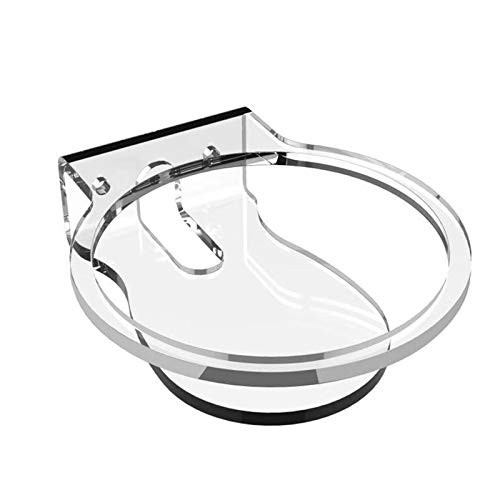 Jinxuny Wall Mount Wall Outlet Acrylic Stand Bracket for Echo Dot 4th Gen Space-Saving Accessories