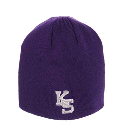 Zephyr Kansas State Wildcats Purple Edge Skull Cap - NCAA Cuffless Winter Knit Beanie Toque Hat Zephyr Kansas State Wildcats Purple Edge Skull Cap - NCAA Cuffless Winter Knit Beanie Toque Hat