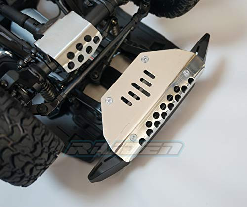 Raidenracing Stainless Steel Front Bumper Lower Skid Plate Panel for Traxxas TRX-4 TRX4 G500 Raidenracing Stainless Steel Front Bumper Lower Skid Plate Panel for Traxxas TRX-4 TRX4 G500