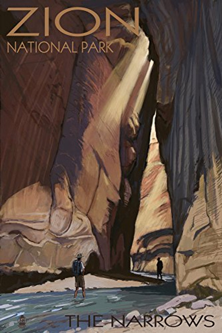 Zion National Park Utah The Narrows 31062 -12x18 Art Print Wall Decor Travel Poster-