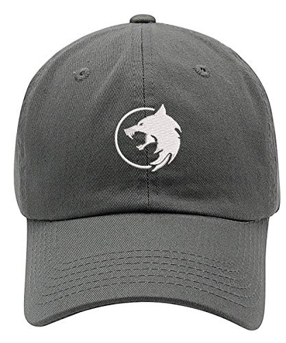 Top Level Apparel Gwynbleidd Logo Embroidered Low Profile Soft Crown Unisex Baseball Dad Hat Charcoal