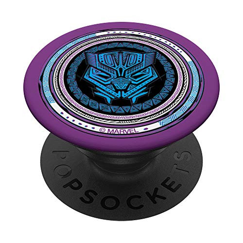 Marvel Black Panther King TChalla Purple Wakanda Print PopSockets Grip and Stand for Phones and Tablets