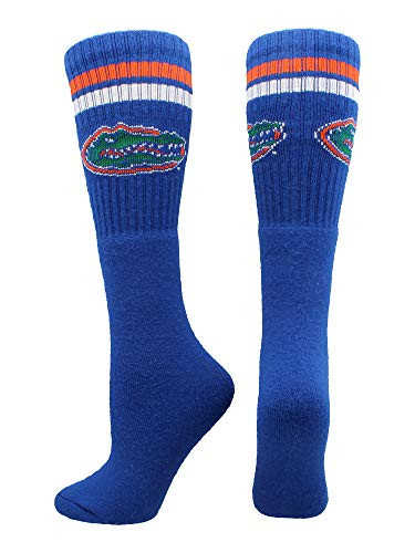 TCK Florida Gators Throwback Tube Socks -Royal-Orange-White Large-