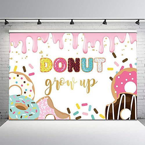 Avezano 7x5ft Donut Grow Up Backdrop Sweet Donuts Smile Birthday Background Vinyl Sprinkles Donut Birthday Party Backdrops Cake Table Decorations Avezano 7x5ft Donut Grow Up Backdrop Sweet Donuts Smile Birthday Background Vinyl Sprinkles Donut Birthday Party Backdrops Cake Table Decorations
