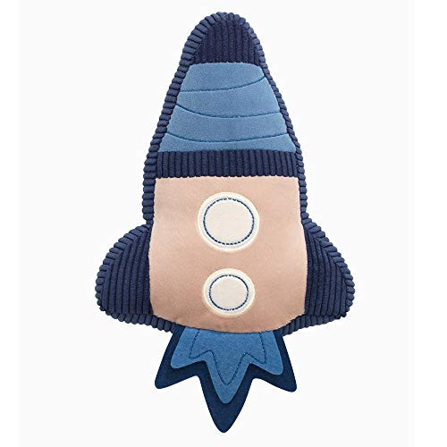Lambs  and  Ivy Sky Rocket Pillow Plush Toy-Nursery Throw Pillow - Blue