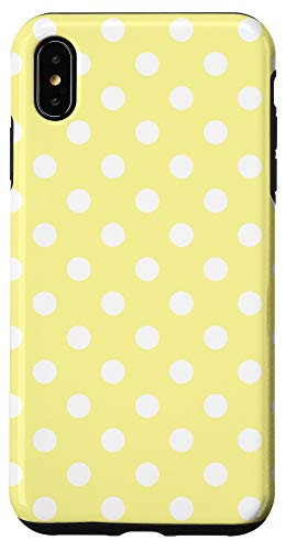 iPhone XS Max Yellow Orange Polka Dot Pattern AEH654 Case