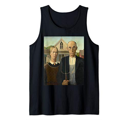 American Gothic by Grant-Wood - Pop Art Tank Top