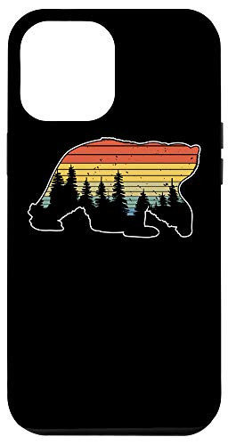 iPhone 12 Pro Max Sunset Forest Nature Bear Silhouette Of A Bear In Woods Case
