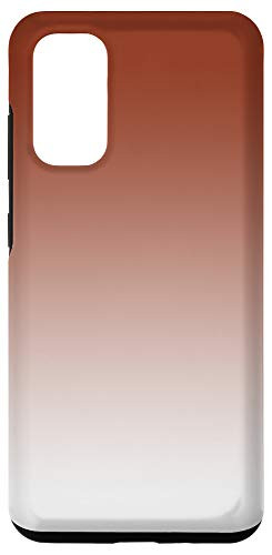 Galaxy S20 Ombre Burgundy Brown Orange Pattern AEJ106 Case