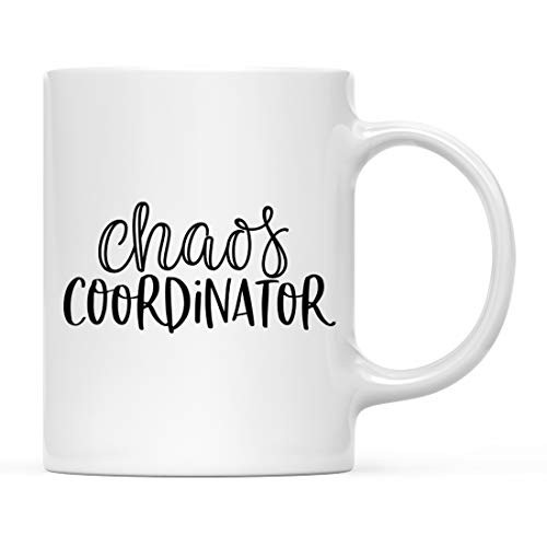 Andaz Press 11oz. Mother's Day Coffee Mug Gift Chaos Coordinator 1-Pack Birthday Christmas Gift Ideas for Mom Grandma Auntie